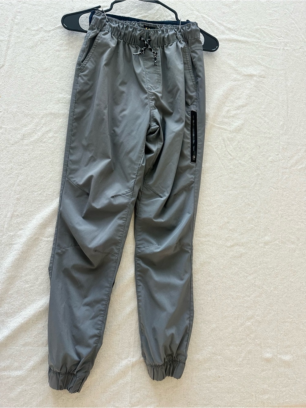 Lightweight Grey Drawstring Jogger Pants
